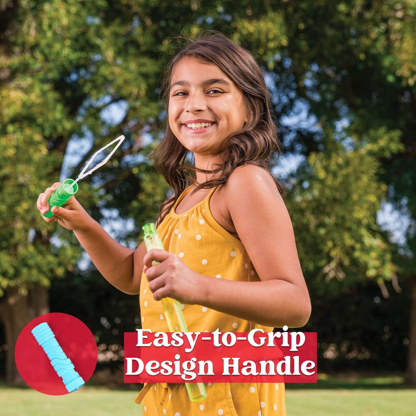 24 Pack 14.6&#x2019;&#x2019; Big Bubble Wands Bulk (2 Dozen) for Summer Toy, Outdoor/Indoor Activity