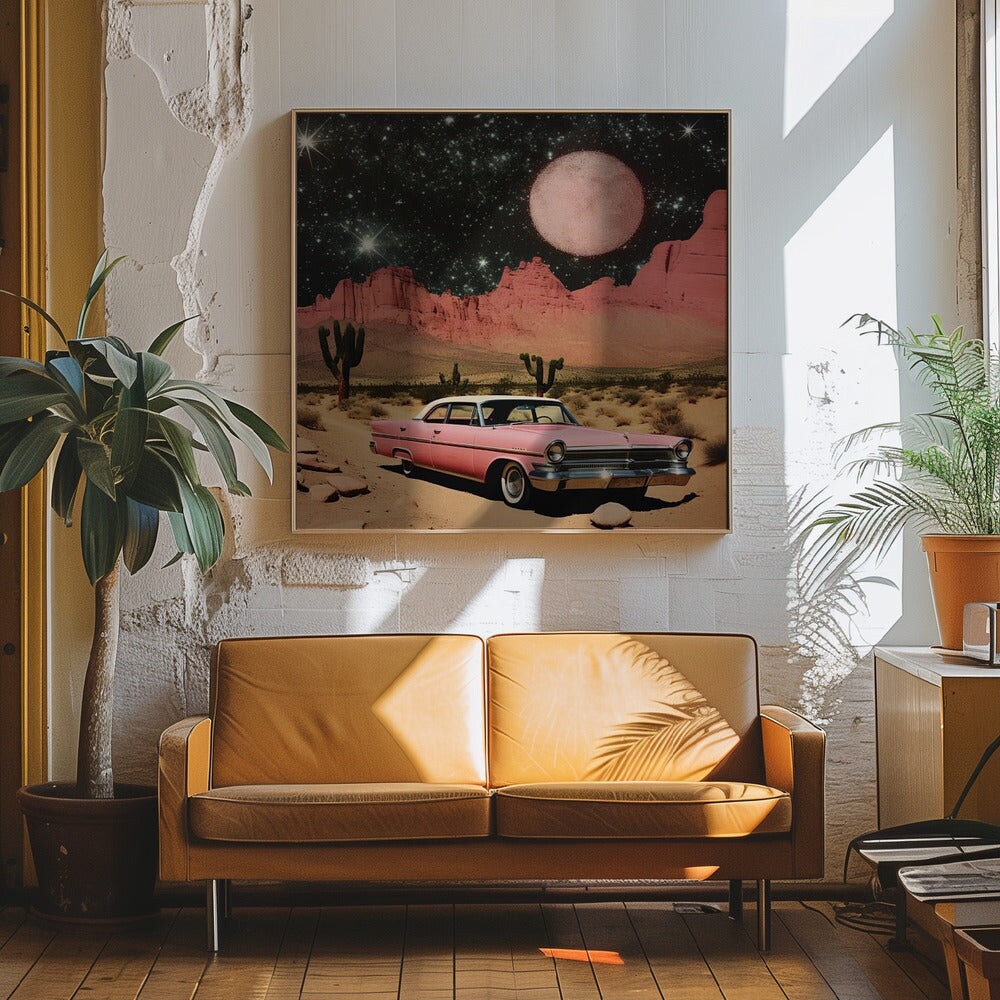 SpaceRide 8.0 Square Canvas Art | Modern Home Wall Decor 24x24 Canvas - Corporate Office Art