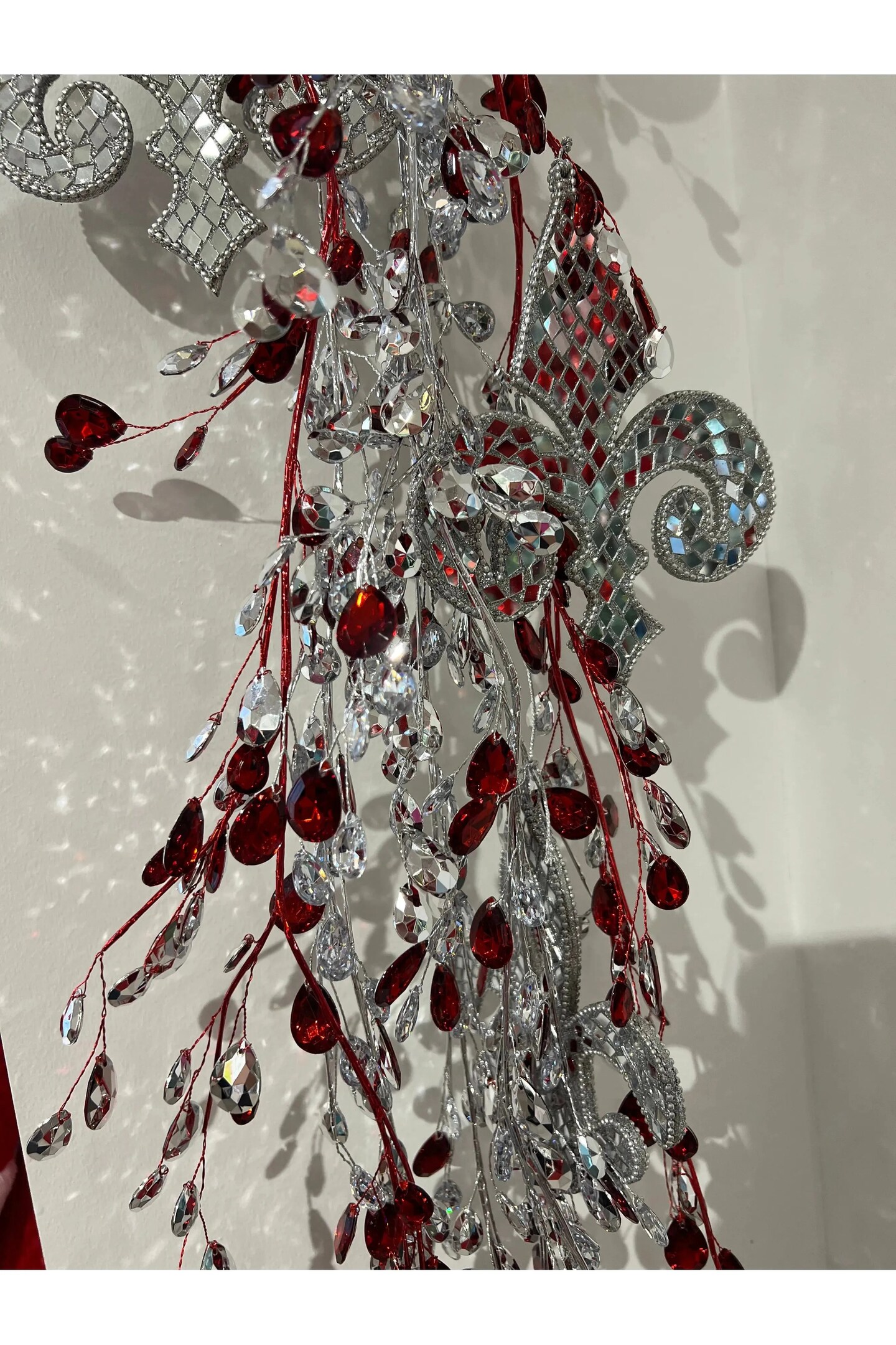 48&#x22; Metal Jewel Garland: Silver