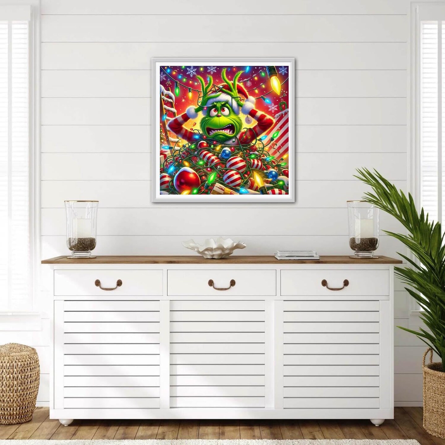 Funny Comical Christmas Diamond Painting Kits - 14X14 Inch