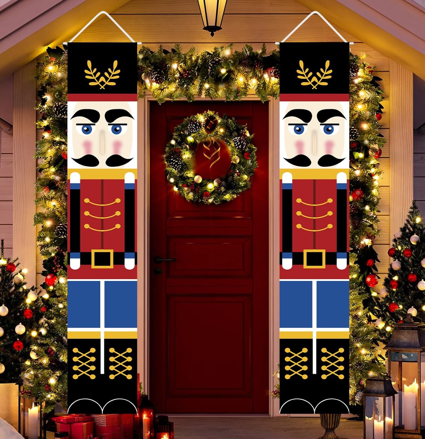 Christmas Nutcracker Soldier Banner Decorations - 70"L x 12"W