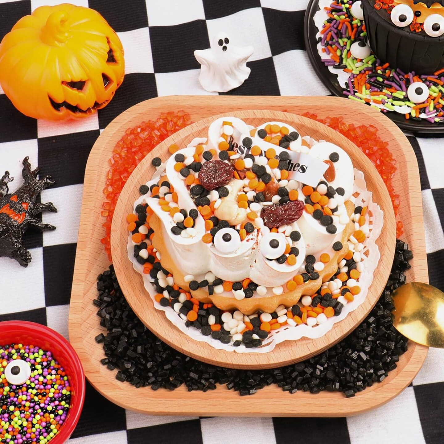 5oZ Fall Eyeball Sprinkles for Cake Decorating (Harvest meets Halloween Color Blend)