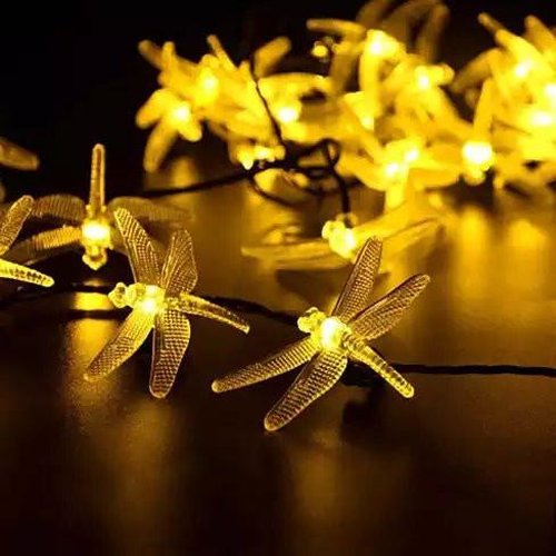 Edge Collections – Solar Powered Dragonfly LED Light String – 1 Piece