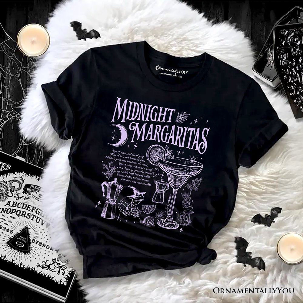 Michaels, Midnight Margaritas Halloween T-Shirt, Whimsical Tee for Drinking Witches – Category: Halloween T-Shirts