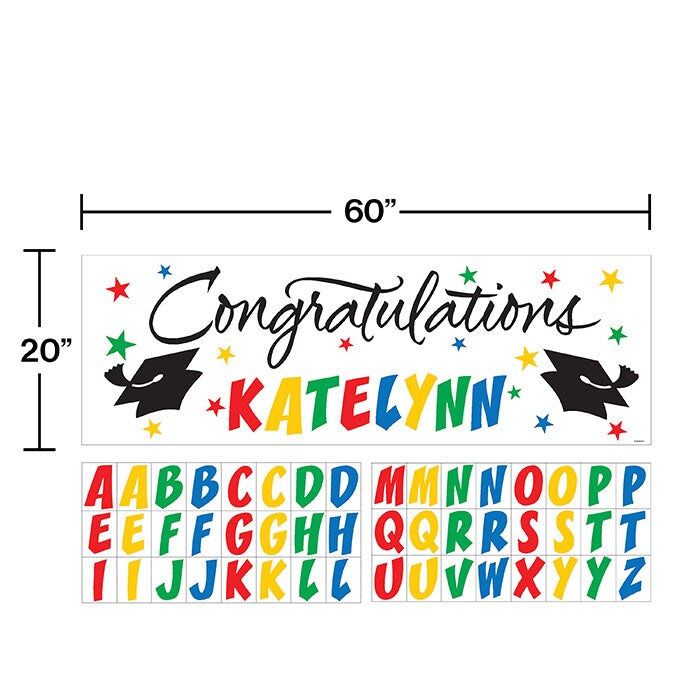 Customizable Giant Graduation Party Banner