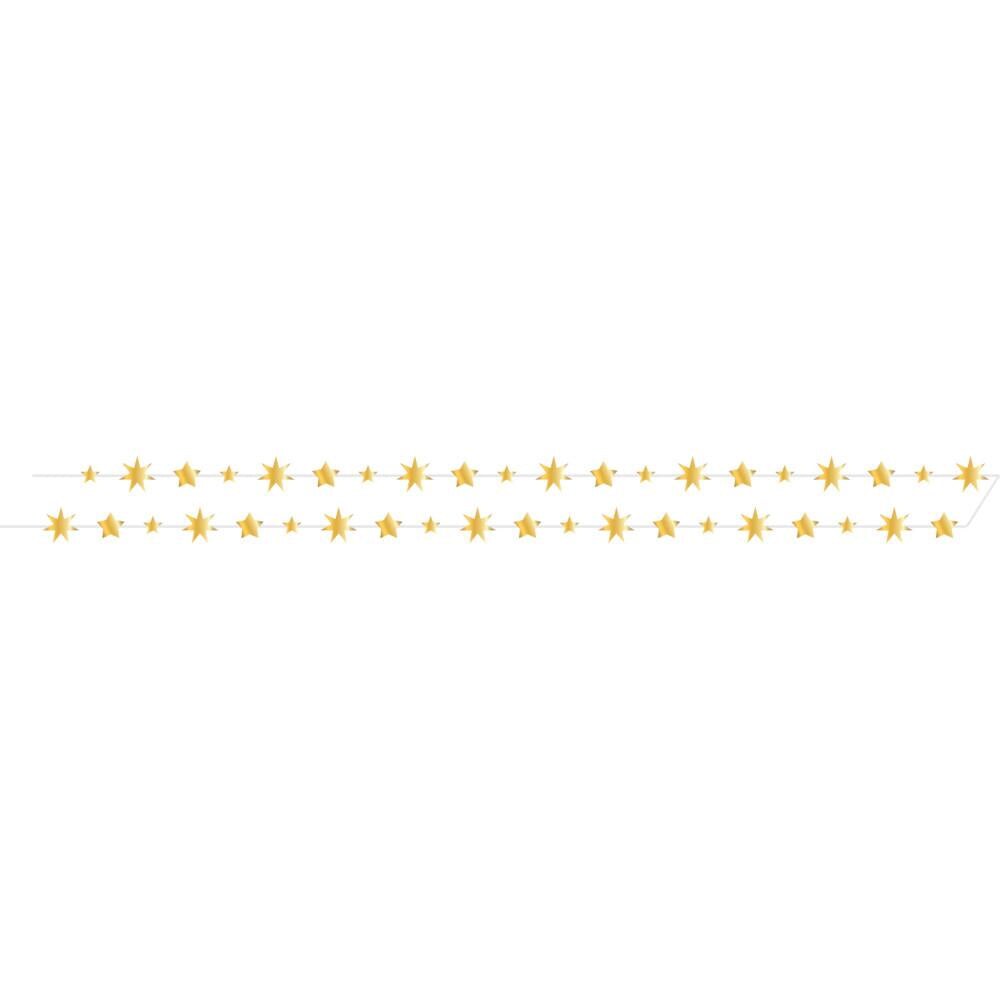 Starry Night Stars 12ft Foil Garland