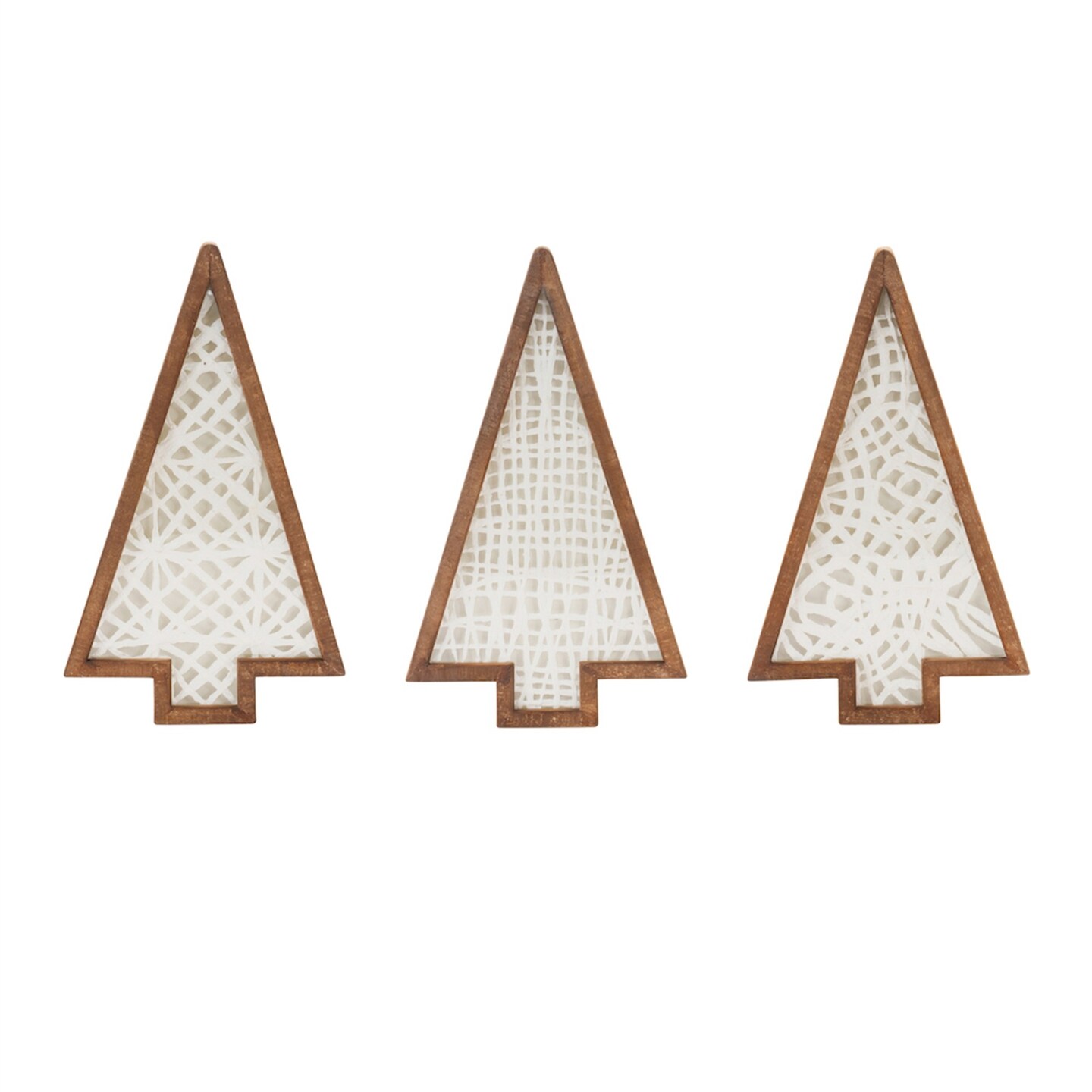 Melrose Wooden Christmas Tree Wall Signs - 17&#x22; - Set of 3