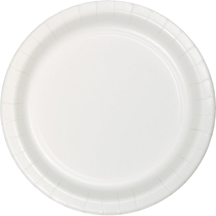 Bulk Pack of 24 White Paper Dessert Plates
