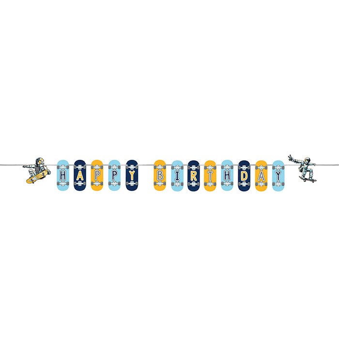 Space Skater Banner w/ Ribbon