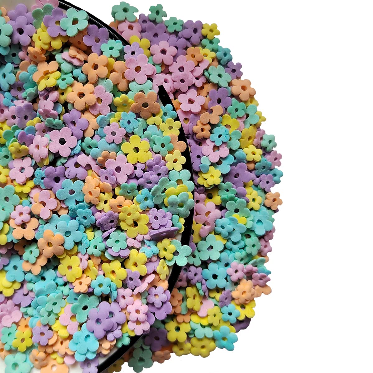 Edible Spring Flowers Sprinkles Ice Cream Sprinkle Sugar Candy Baking Cake Cupcake Toppers Cookie Donut Dessert Decoration 2.47 Ounces