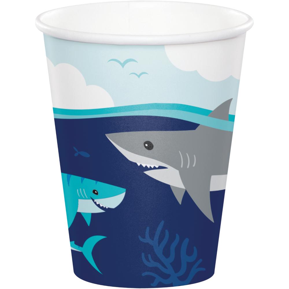 Bulk Pack of 16 Shark Party Hot/Cold Cups 9Oz