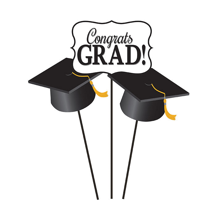 Grad DIY Centerpiece Sticks (3/Pkg)