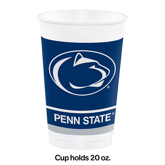 Penn State Nittany Lions 20 Oz Plastic Cups (8/Pkg)