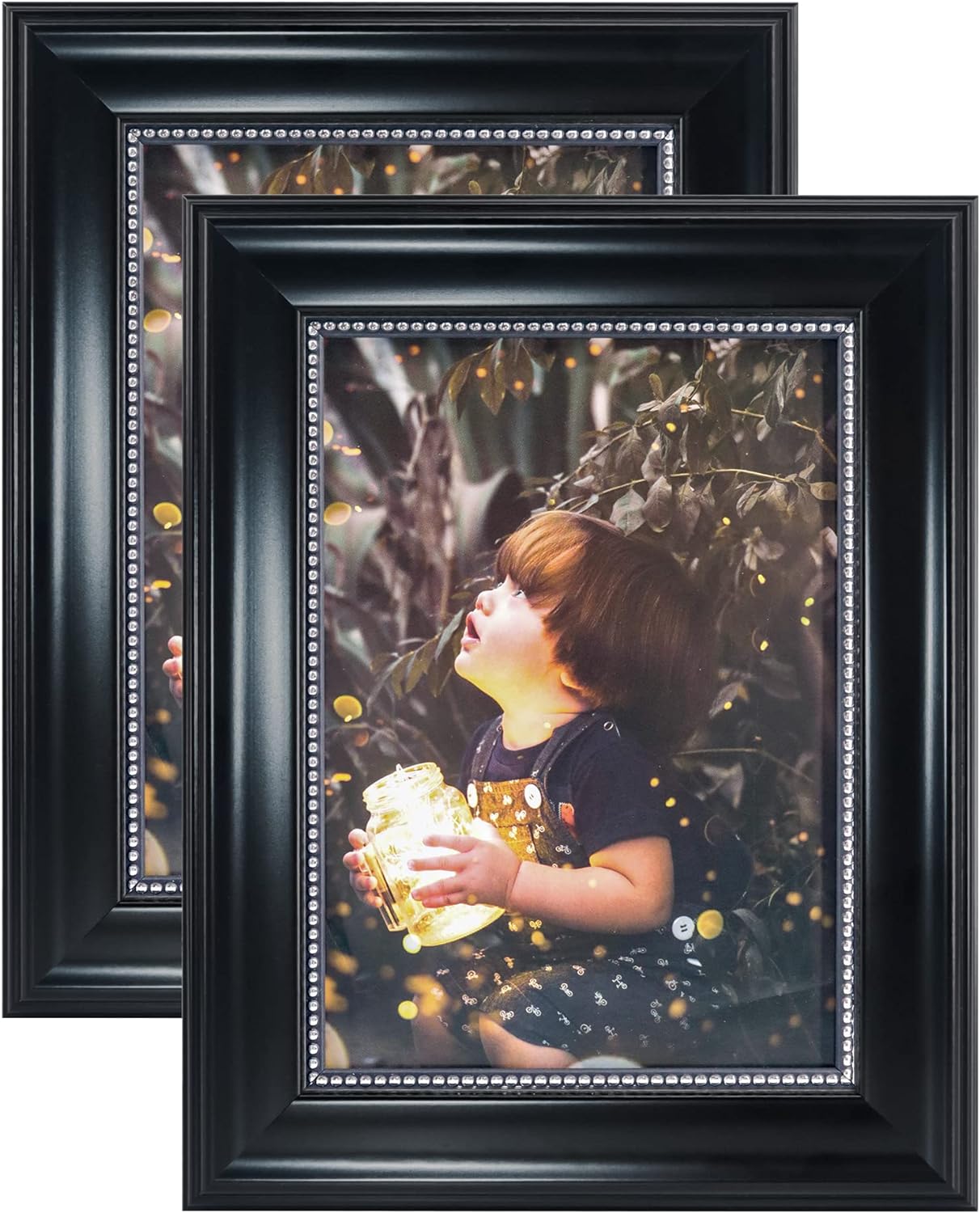 5x7 Picture Frames, Real Glass, Display Photos for Wall or Tabletop