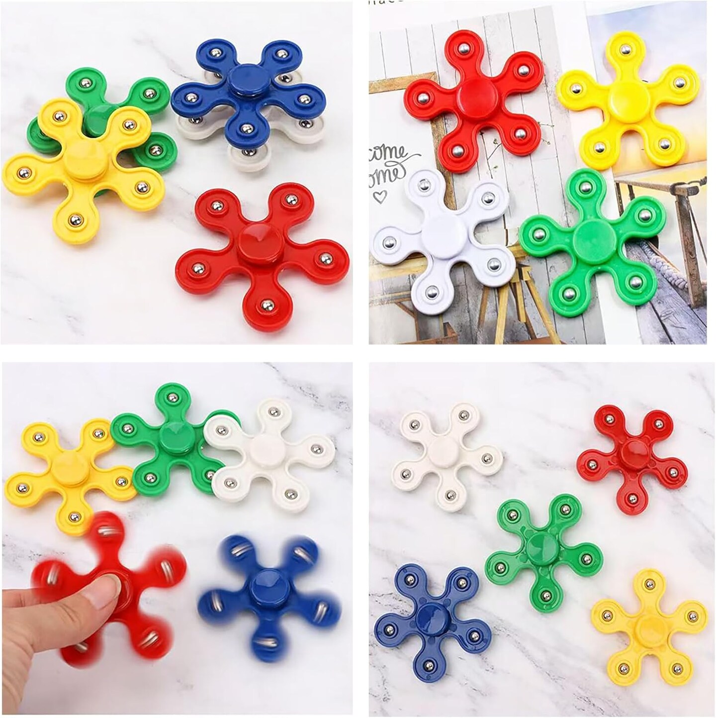 24 Pack Fidget Spinner Toys for Kids&#xFF0C;Stress Relief Sensory Toys,Birthday Party Favors Gifts,Goodie Bag Stuffers, Classroom Prizes Fidget Toys