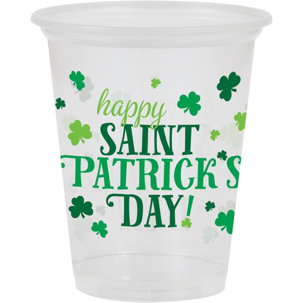 Clear Happy St Pats 16Oz Plastic Cup (8/Pkg)