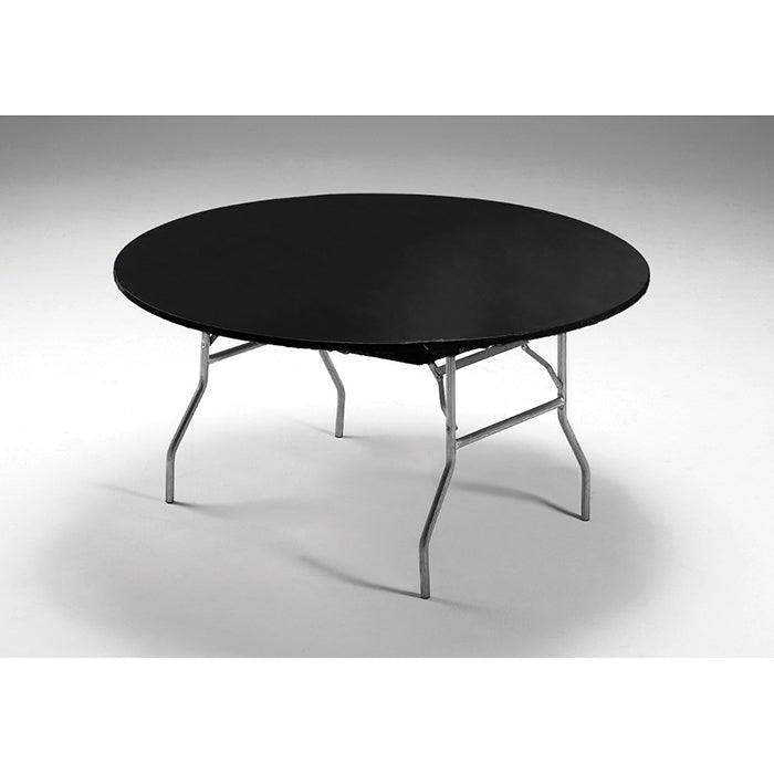 Stay Put Plastic 60&#x22; Round Tablecover Black