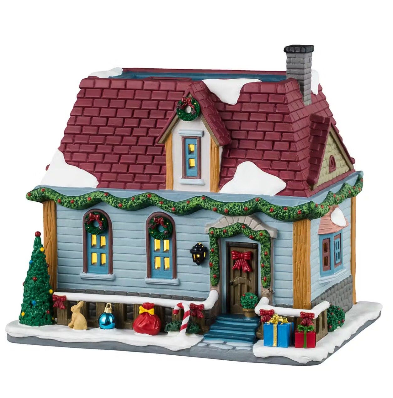 Figurine Lemax Caddington Village : "Bois Pour Le Feu" - Décoration Pittoresque Pour Village De Noël Miniature - 4