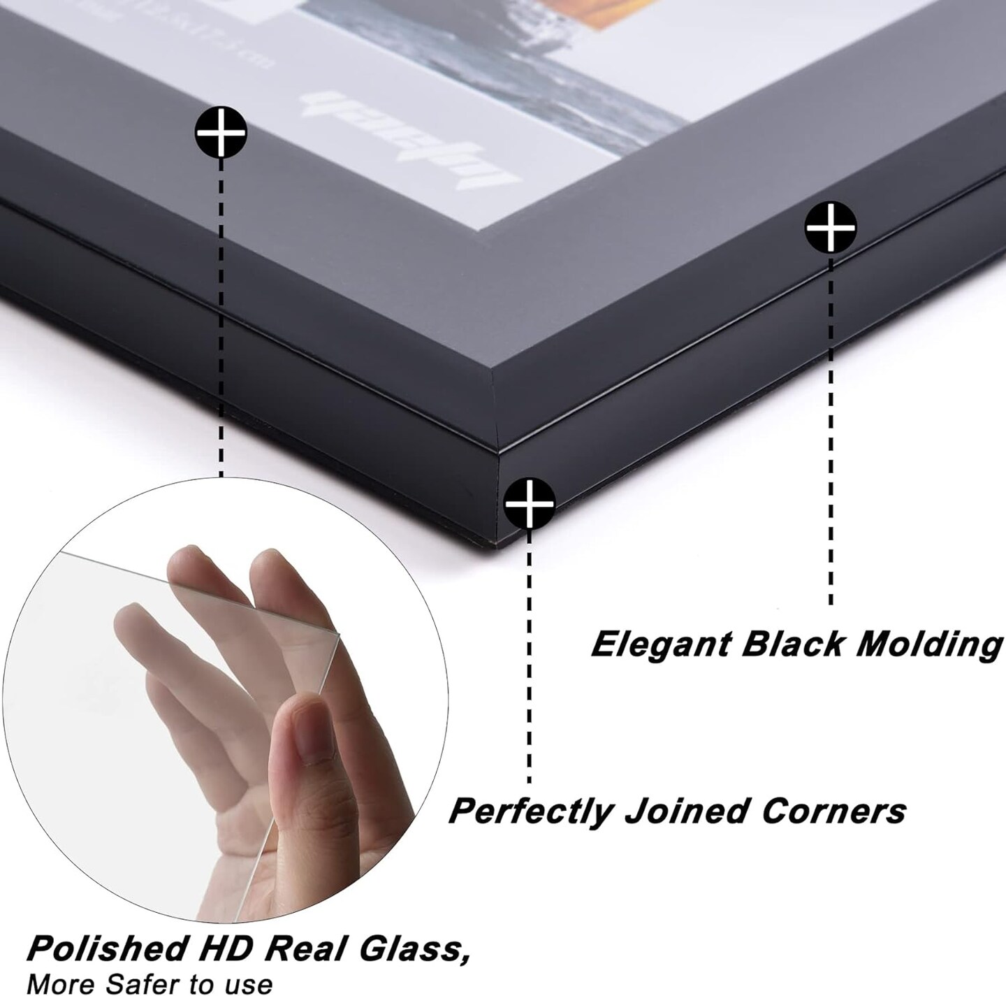 11x14 Double Floating Mat Picture Frame Set of 2