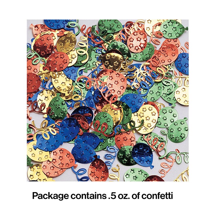 Balloon &#x26; Streamer Confetti (0.5 oz/Pkg)