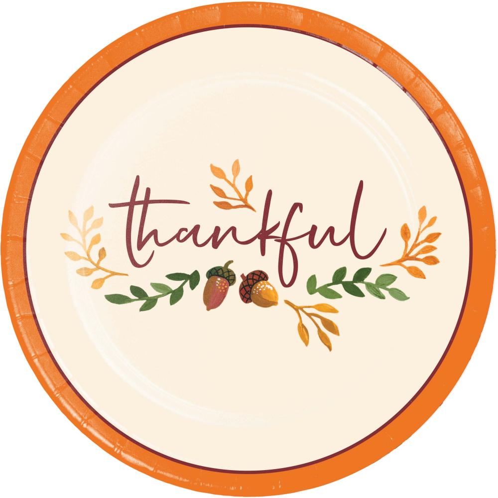 Fall Festivities Luncheon Plate (8/Pkg)