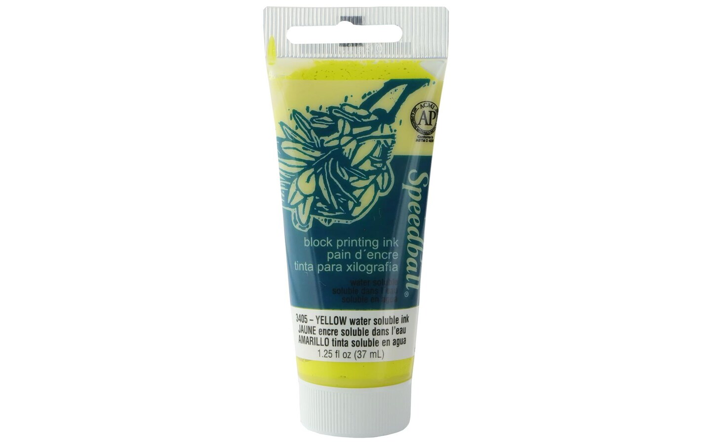 Speedball Water Slbl Block Print Ink 1.25oz Yellow