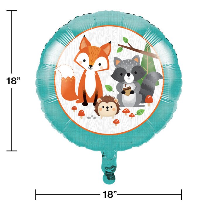 Bulk Pack of 2 Wild One Woodland Mylar Balloons