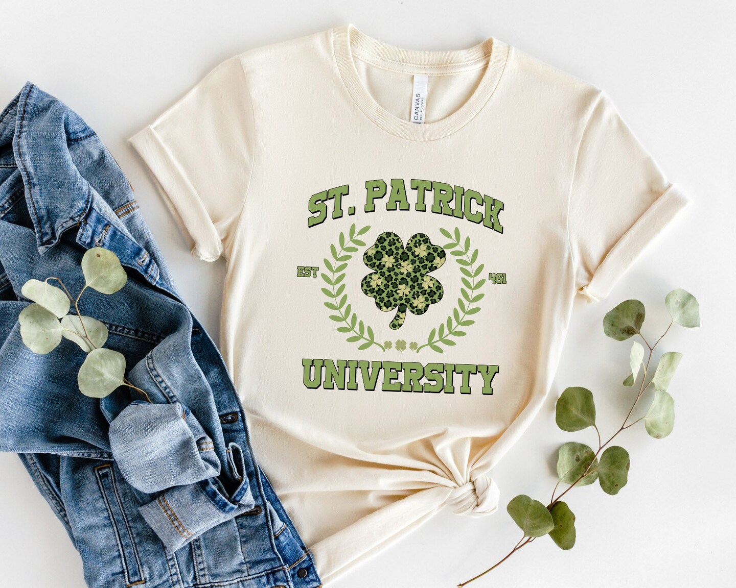 One Lucky Lady T-Shirt - Women's Funny St. Patrick's Day Graphic Tee - Irish Holiday Top In Green