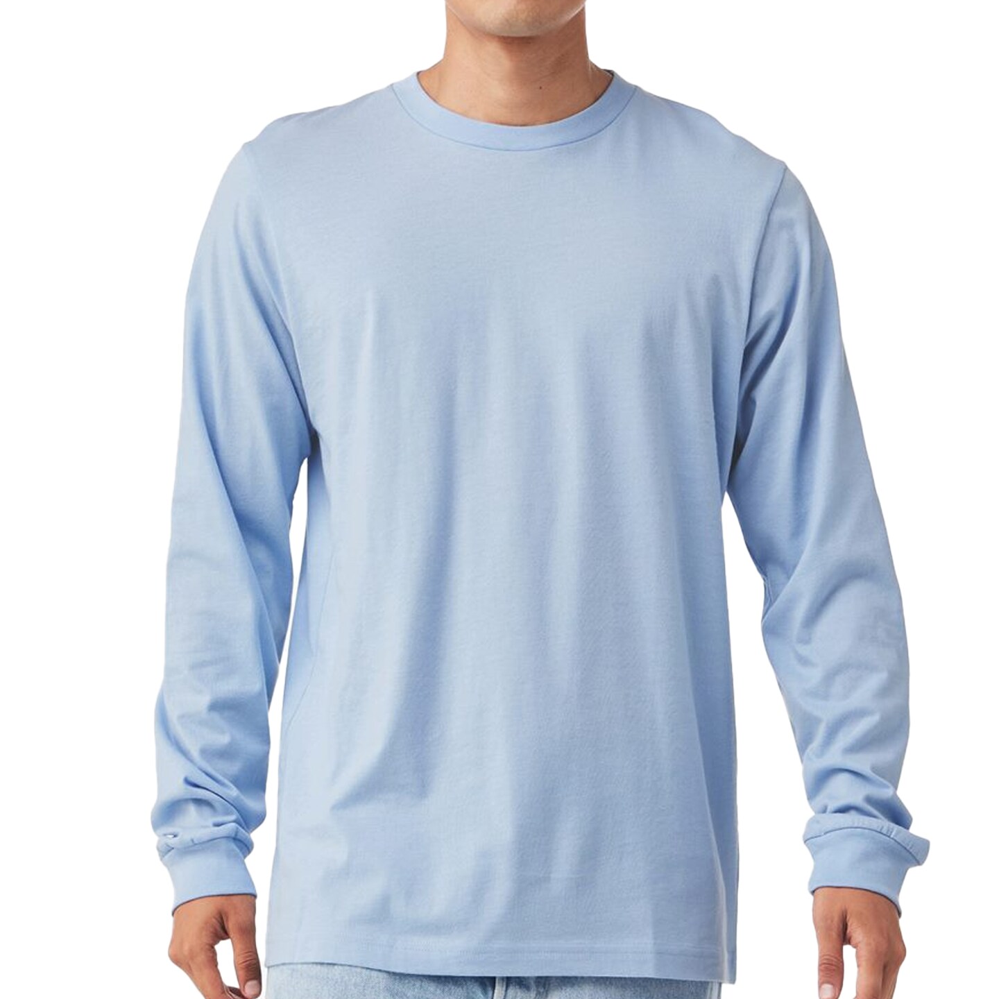 Bella + Canvas Long Sleeve T-Shirt, Men’s Heavy Cotton Jersey Tee