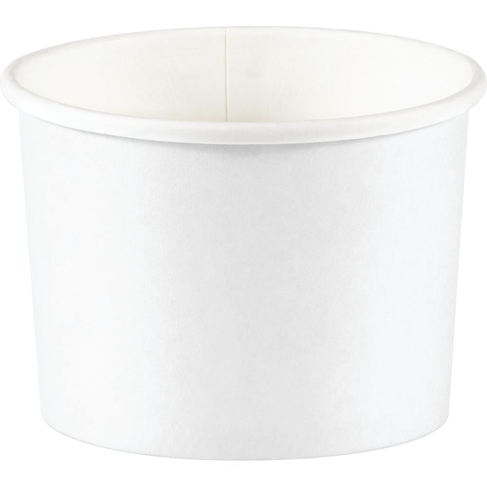 White 8oz Paper Treat Cups (8/Pkg)