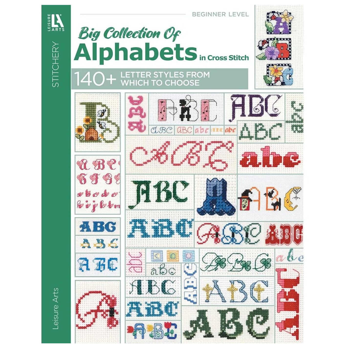 Leisure Arts A Big Collection Of Alphabets Book, Cross Stitch Alphabet Pattern Books, Cross Stitch Letters Bible, Alphabet Cross Stitch Kits, Cross Stitch Letter Patterns