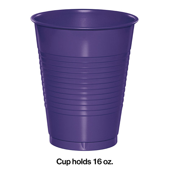 Purple Plastic Cups (20/Pkg)