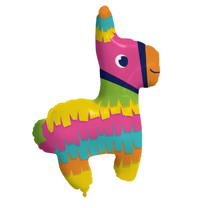 Fiesta Fun Metallic Balloon Pinata, 33&#x22; X 25&#x22;