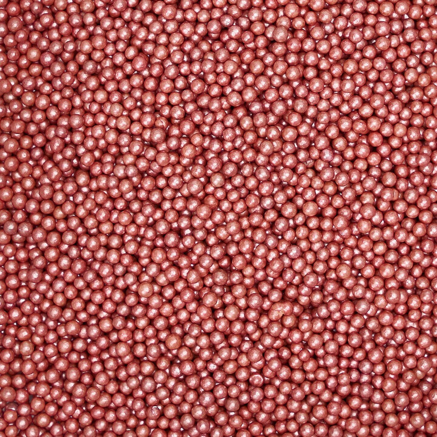 Krazy Sprinkles - Rose Gold Pearl Mini Beads (1/2 Cup, 1x Jar) for Cakes, Ice Cream & Cookies