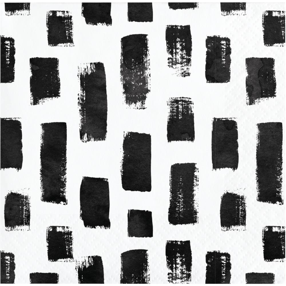 Bulk Pack of 48 Artistic Abstract 3-Ply Beverage Napkins
