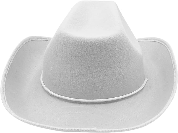 4E’s Novelty 2 Pack White Cowboy Hat for Women & Men - White Cowboy Hat for Men Women, Western Party Accessory