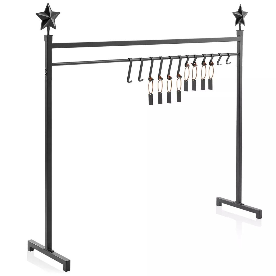 3ft Christmas Stocking Holder Stand - Holiday Decor Hanger Display, Black
