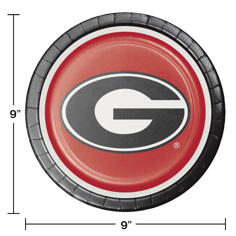 Georgia Bulldogs Paper Plates (8/Pkg)