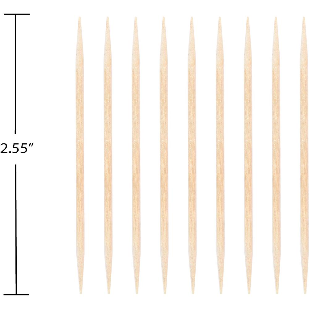 2.5&#x22; Wood Toothpicks in Dispenser, Natural (200/Pkg)