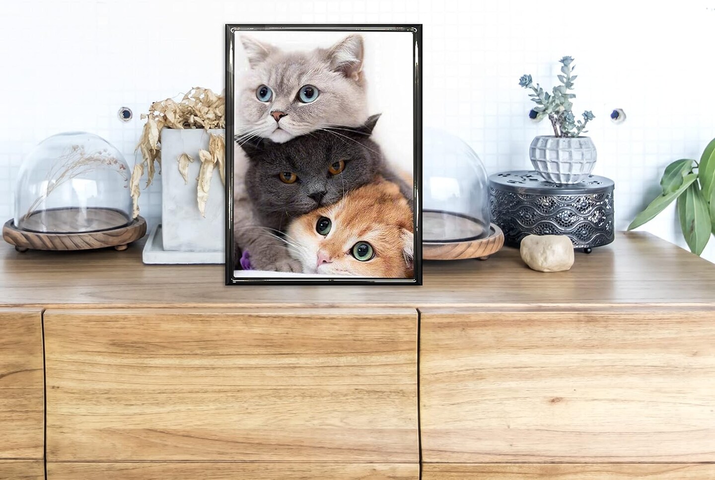5x7 Picture Frame Metal, Thin Edge Photo Frames for Tabletop Display