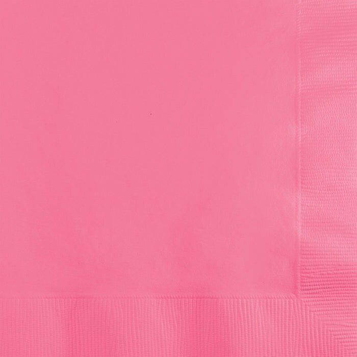 Bulk Pack of 150 Candy Pink Beverage Napkins, 3 Ply