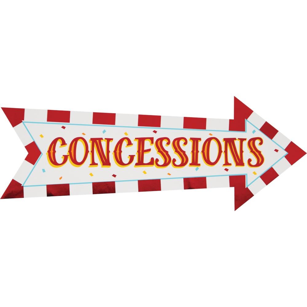 Carnival Signs w/Foil (4/Pkg)