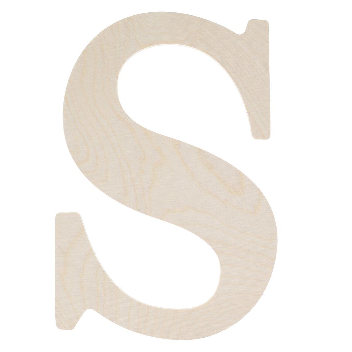 Good Wood By Leisure Arts Letter 9.5&#x22; S, Wooden Letters, Wood Letters, Wooden Letters Wall Decor, Large Letters 9.5 Inch, Small For Crafts