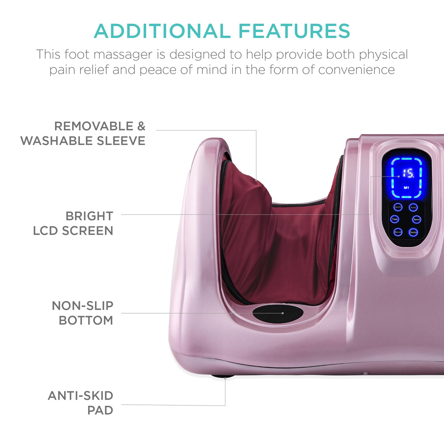 Best Choice Products Therapeutic Kneading &#x26; Rolling Shiatsu Foot Massager w/ High Intensity Rollers, Remote