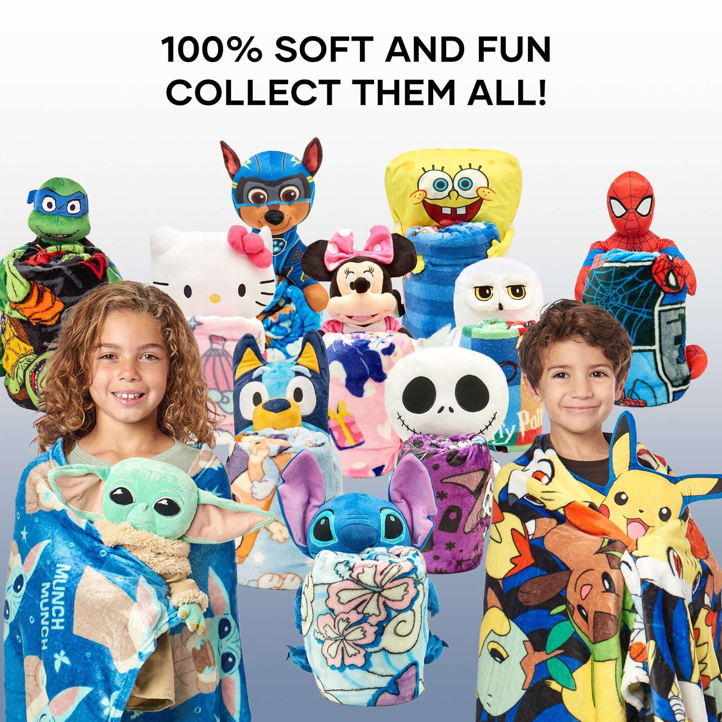 Nickelodeon Paw Patrol Kids Hugger with Silk Touch Throw Blanket Blue 50 x 60 Inches