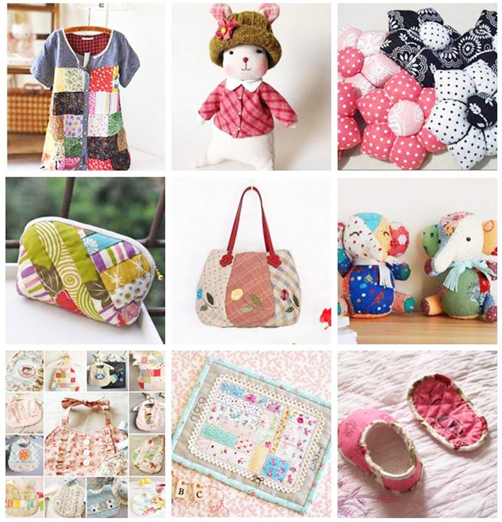 150Pcs 4&#x22; x 4&#x22; (10cm x 10cm) Cotton Craft Fabric Bundle Squares,Squares Sheets Patchwork,Pre-Cut Quilt Squares,DIY Sewing Quarters Bundle,Quilting Fabric Bundles