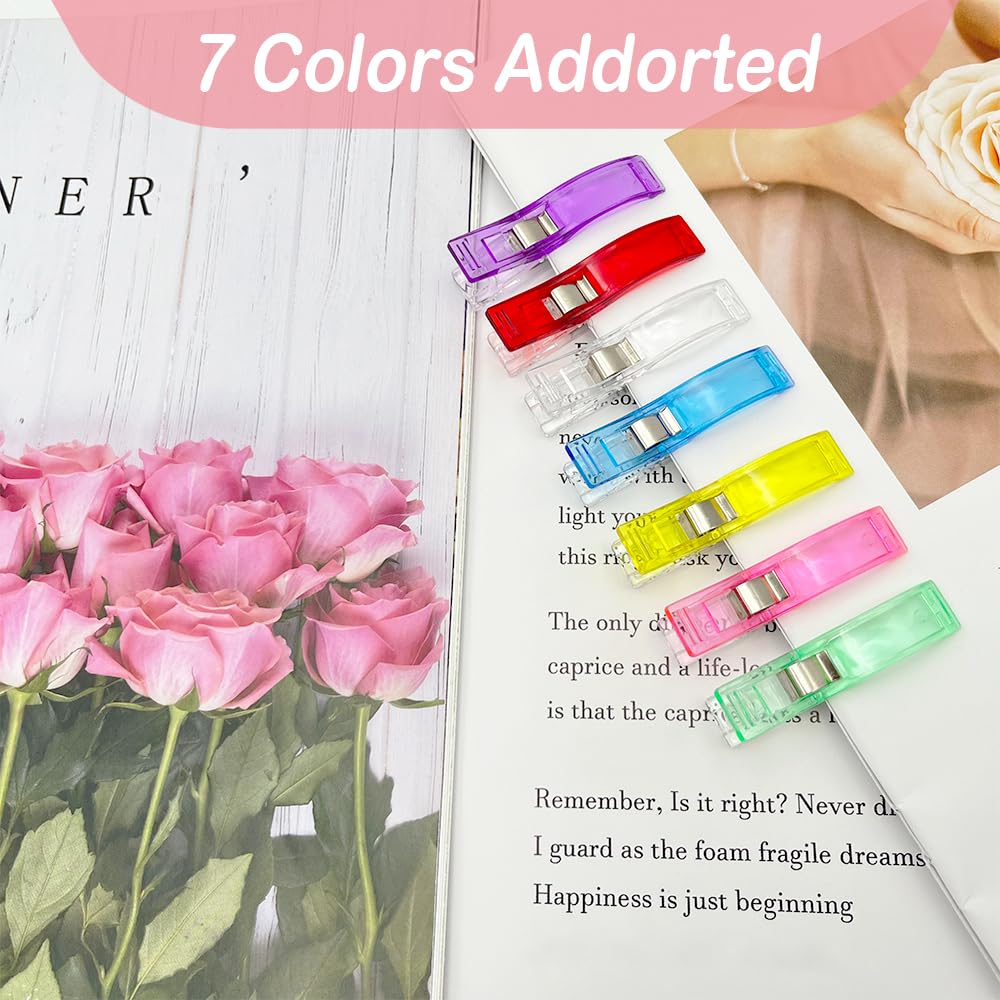 Large Sewing Clips for Fabric and Quilting, KOLUPA Plastic Clips Fabric Clips Quilt Clips 30 Pcs, Sewing Notions for Sewing Quilting Supplies Crafting Tools, Multipurpose Sewing Accessories