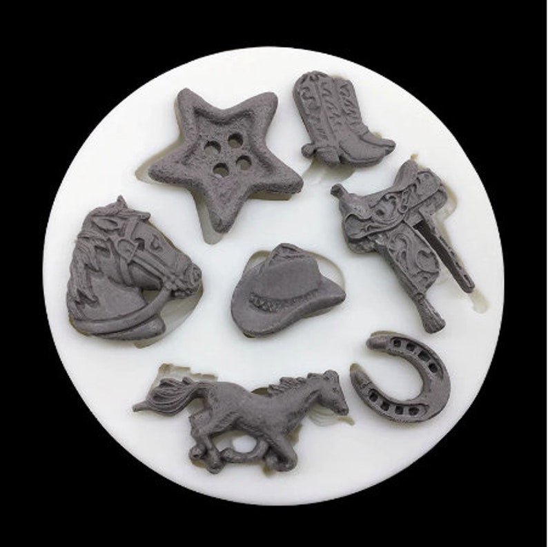 Cowboy Themed Silicone Mold