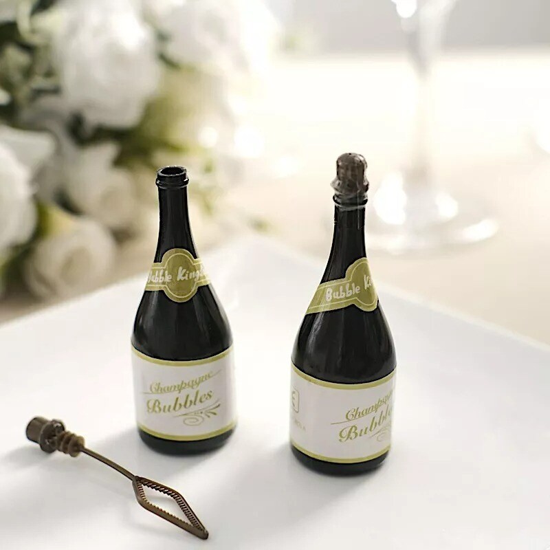 48 Green Small Champagne Wedding Bubble Favors Party Decorations Supplies