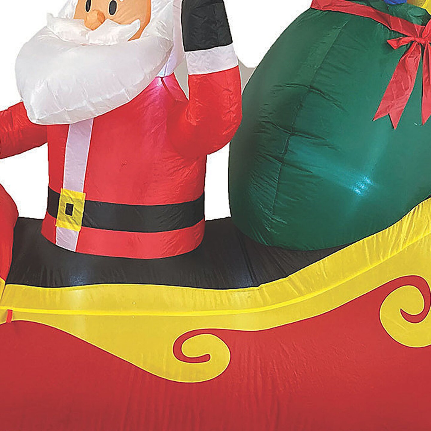 Santa Sleigh Inflatable 7 Ft